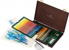 Карандаши акварельные художественные Faber-Castell "Albrecht Durer", 48шт. + аксессуары, дерев. кор.