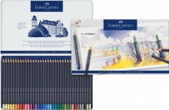 Карандаши цветные Faber-Castell "Goldfaber" 36 цветов, круглые, метал. коробка
