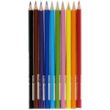 Карандаши цветные Faber-Castell "Jumbo" 10 цветов, трехгранные, с точилкой