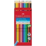 Карандаши цветные Faber-Castell "Grip", 12 цветов, трехгранные