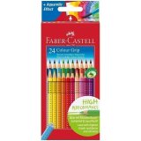 Карандаши цветные Faber-Castell "Grip", 24 цвета, трехгранные