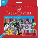 Карандаши цветные Faber-Castell, 60 цветов, картон. подставка, европодвес