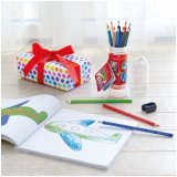 Карандаши цветные Faber-Castell "Grip", 12 цветов, трехгранные, метал. кор. в форме ракеты
