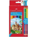 Карандаши цветные Faber-Castell, 12 цветов+4, с точилкой