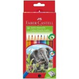 Карандаши цветные Faber-Castell "Jumbo", 10 цветов, с точилкой