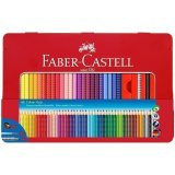 Карандаши цветные Faber-Castell "Grip", 48 цветов+3, трехгранные, метал. уп., с кистью, точилкой