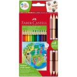 Карандаши цветные Faber-Castell "Дети мира", 18 цветов, трехгранные
