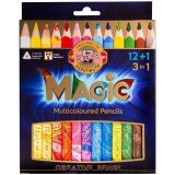 Карандаши с многоцветным грифелем Koh-I-Noor "Magic", 13 цветов, утолщенные, картон, европод.