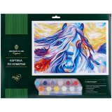 Картина по номерам Greenwich Line "Сказочная лошадь" A3, с акриловыми красками, картон, европодвес