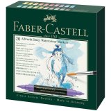 Набор акварельных пигм. маркеров Faber-Castell "Albrecht Durer" 20 цв, кисть/пуля