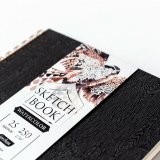 Скетчбук Малевичъ для акварели "Black wood", Torchon, 250 г/м, 21х21, 25л