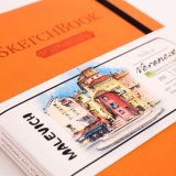 Скетчбук Малевичъ для акварели Veroneze, оранжевый, 200 г/м, 15х20 см, 50л