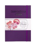 Скетчбук Малевичъ для графики и маркеров Bristol Touch, фиолетовый, 180 г/м, А5, 50 л