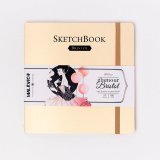 Скетчбук Малевичъ для графики и маркеров Bristol Glamour, кремовый, 180 г/м, 19х19 см, 20л