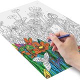 Раскраска по номерам ЮНЛАНДИЯ "Бабочки" А4 (цветные карандаши) 661605