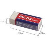 Ластик FACTIS Softer S 20 56х24х14 мм синтетический каучук CMFS20