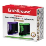 Точилка электрическая ERICH KRAUSE "Compact", питание от 2 батареек АА 44503