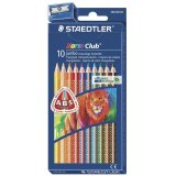 Карандаши цветные утолщенные STAEDTLER "Noris Club" 10 цветов 128 NC10