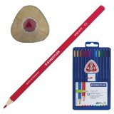 Карандаши цветные STAEDTLER ПРЕМИУМ "Ergosoft" 12 цветов, пластиковый футляр 157 SB12