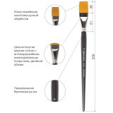 Кисть художественная профессиональная BRAUBERG ART "CLASSIC", синтетика жесткая, № 30 200676