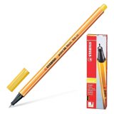 Ручка капиллярная STABILO "Point 88" желтая, 0,4 мм, 88/44