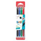 Ручки капиллярные MAPED"Graph Pep's" 4 цвета, 0,4 мм, 749020