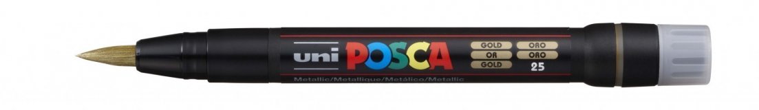 Маркер POSCA PCF-350, золотой, кисть