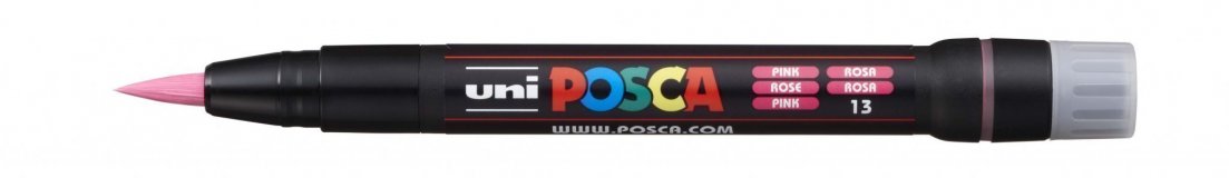 Маркер POSCA PCF-350, розовый, кисть