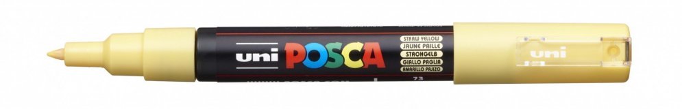 Маркер POSCA PC-1M, соломенно-желтый, 0.7 мм, пулевидный наконечник