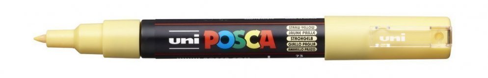 Маркер POSCA PC-1M, соломенно-желтый, 0.7 мм, пулевидный наконечник