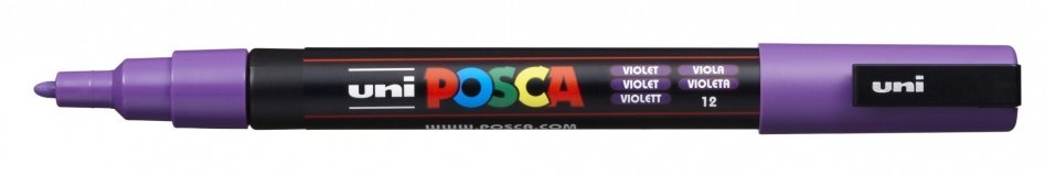 Маркер POSCA PC-3M, фиолетовый, 0.9 - 1.3 мм, пулевидный наконечник