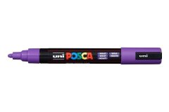Маркер POSCA PC-5M, фиолетовый, 1.8 - 2.5 мм, пулевидный наконечник