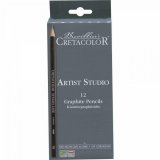 Набор графитовых карандашей CretacoloR Artist Studio Line 12 шт. 6B, 4B, 3B, 2B, B, 2xHB