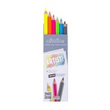 Набор карандашей CretacoloR Artist Studio Line, 5 неоновых цветных карандашей + 1 графитовый карандаш  НВ