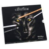 Художественный набор CretacoloR Wolf Box, металлическая коробка 25 предметов