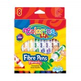 Фломастеры Colorino "Tip" с пулевидным кончиком 8 цветов (толстые), легко смываемые.