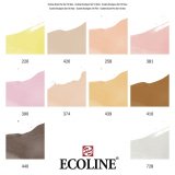 Набор маркеров Ecoline 10шт оттенки кожи