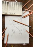 Набор чернографитовых карандашей Art Creation 6 шт (HB, B, 2B, 4B, 6B, 8B)