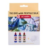 Набор красок для текстиля Art Creation TIE DYE 3 голубых цвета по 85 мл