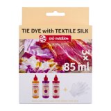 Набор красок для текстиля Art Creation TIE DYE 3 розовых цвета по 85 мл
