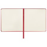 Скетчбук, слоновая кость 140 г/м2 120х120 мм, 80 л., КОЖЗАМ, резинка, BRAUBERG ART CLASSIC, красный, 113190