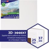 Холст 3D на подрамнике BRAUBERG ART CLASSIC 30х40см, 440г/м, грунт, 100% хлопок мелкое зерно, 191663