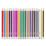 Карандаши цветные стираемые с ластиком ПИФАГОР "МАГИЯ", 24 цветов, пластиковые, 181576, 50