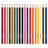 Карандаши цветные мягкие ЮНЛАНДИЯ "ЗАБАВНЫЕ КАРТИНКИ", 18 цветов, классические, заточенные, 181644