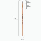 Кисть ПИФАГОР, БЕЛКА, круглая, № 2, деревянная лакированная ручка, с колпачком, 200816