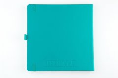 Блокнот для зарисовок Sketchmarker 140 г/кв.м 20х20cм 80л твердая обложка, изумрудный