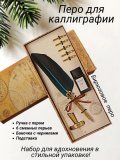 Перьевая ручка для каллиграфии, набор с чернилами и подставкой, бирюзовое перо ArtNest 228872