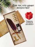 Перьевая ручка для каллиграфии, набор с чернилами и подставкой, фиолетовое перо ArtNest 228873