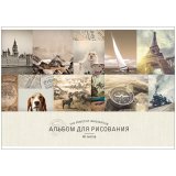 Альбом для рисования 40л. А4 на скрепке "Стиль. Mixed collection"