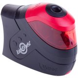 Точилка электрическая "TURBO TWIST" 1 отверстие, пластик, черно-красный